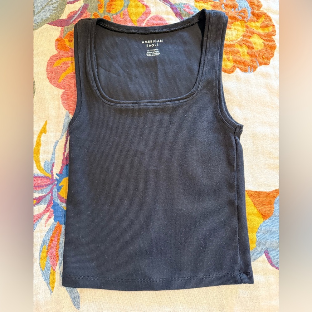 American Eagle Outfitters Classic Black Tank Top